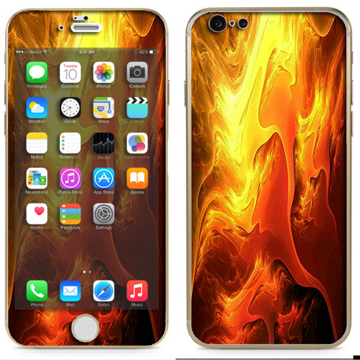 Fire Swirl Abstract Apple 6 Skin