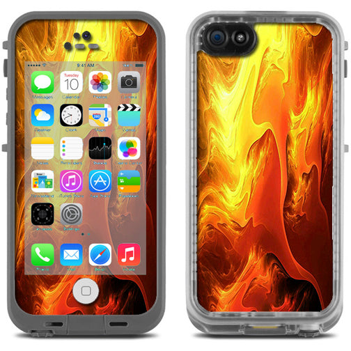  Fire Swirl Abstract Lifeproof Fre iPhone 5C Skin