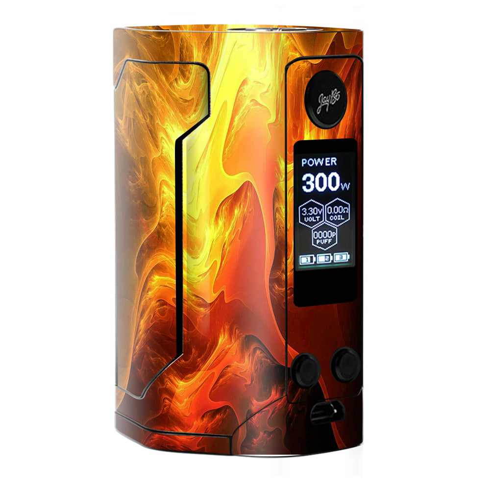  Fire Swirl Abstract Wismec RX Gen 3 Skin