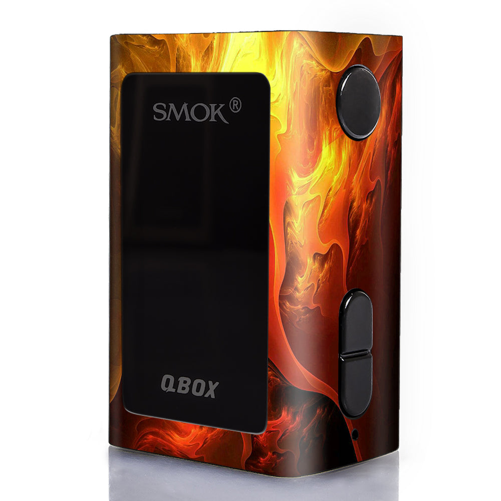  Fire Swirl Abstract Smok Q-Box Skin