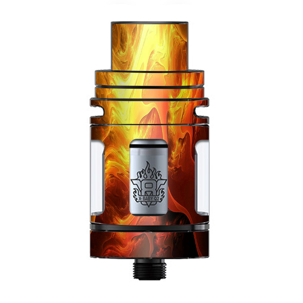  Fire Swirl Abstract TFV8 X-baby Tank Smok Skin