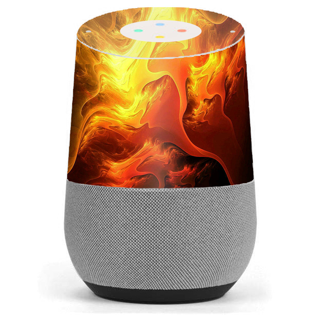  Fire Swirl Abstract Google Home Skin
