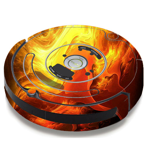  Fire Swirl Abstract iRobot Roomba 650/655 Skin