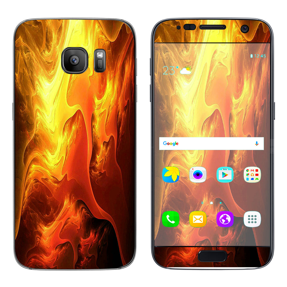  Fire Swirl Abstract Samsung Galaxy S7 Skin