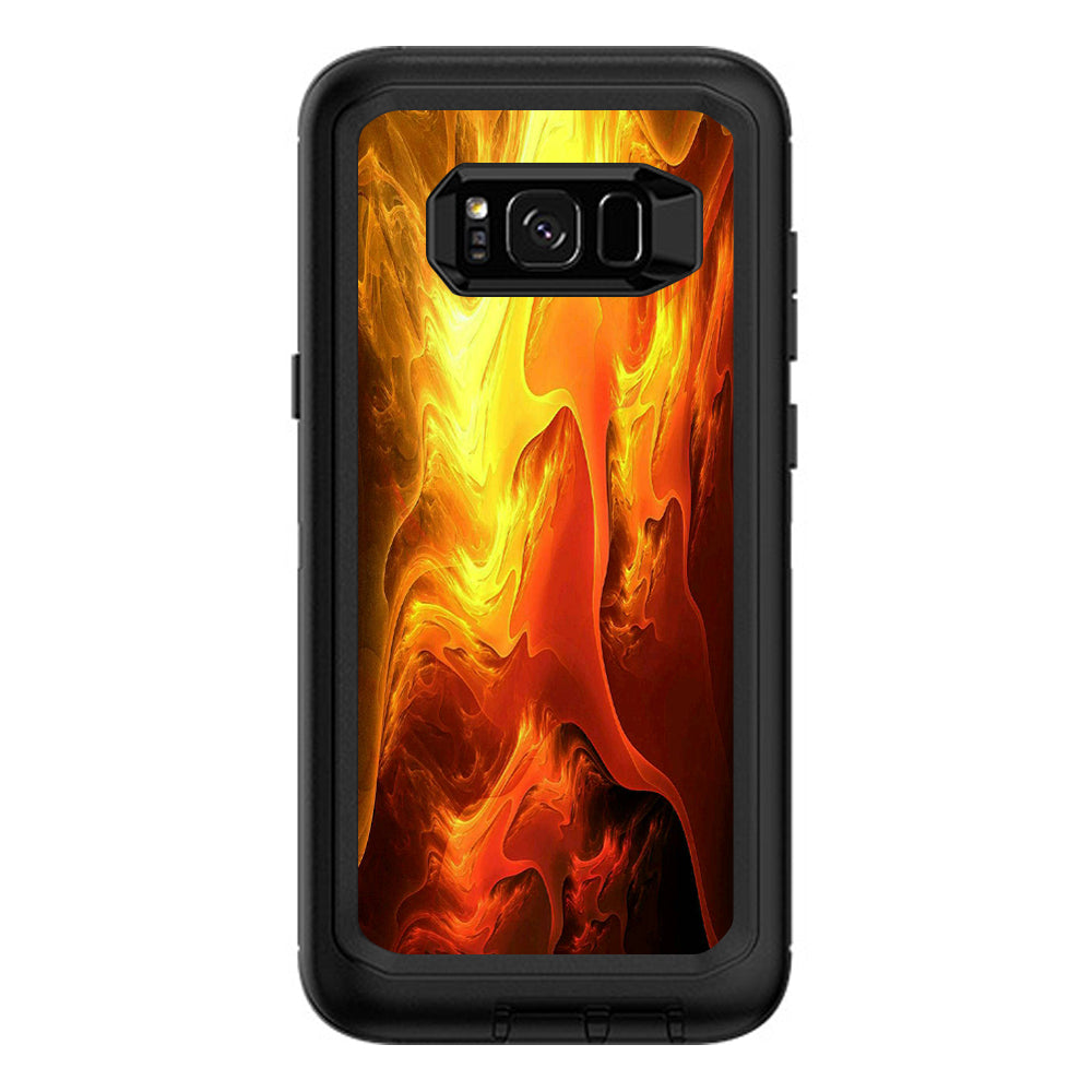  Fire Swirl Abstract Otterbox Defender Samsung Galaxy S8 Plus Skin