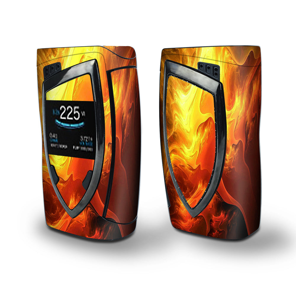 Skin Decal Vinyl Wrap for Smok Devilkin Kit 225w Vape (includes TFV12 Prince Tank Skins) skins cover/ Fire Swirl Abstract