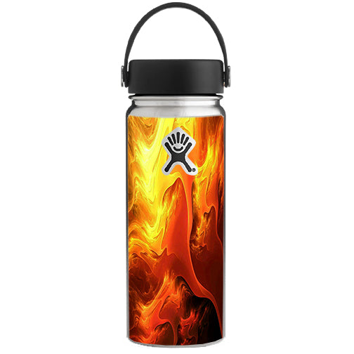  Fire Swirl Abstract Hydroflask 18oz Wide Mouth Skin