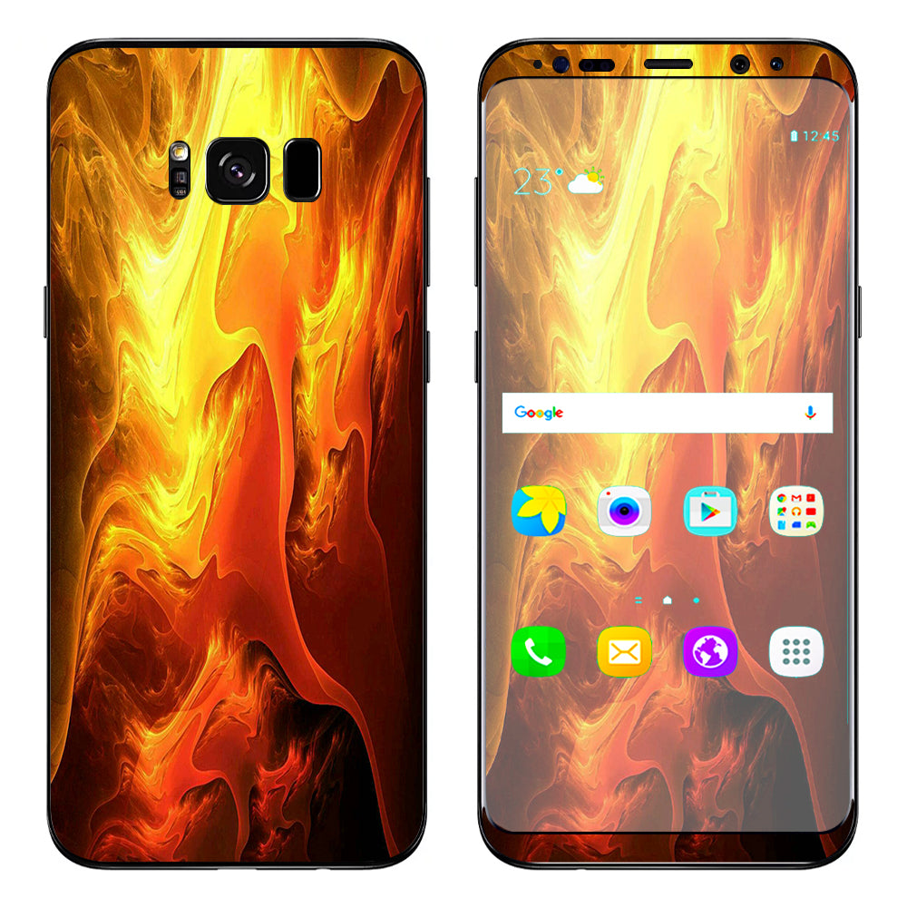  Fire Swirl Abstract Samsung Galaxy S8 Plus Skin