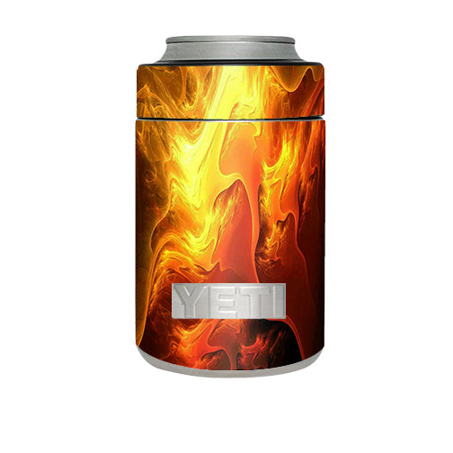  Fire Swirl Abstract Yeti Rambler Colster Skin