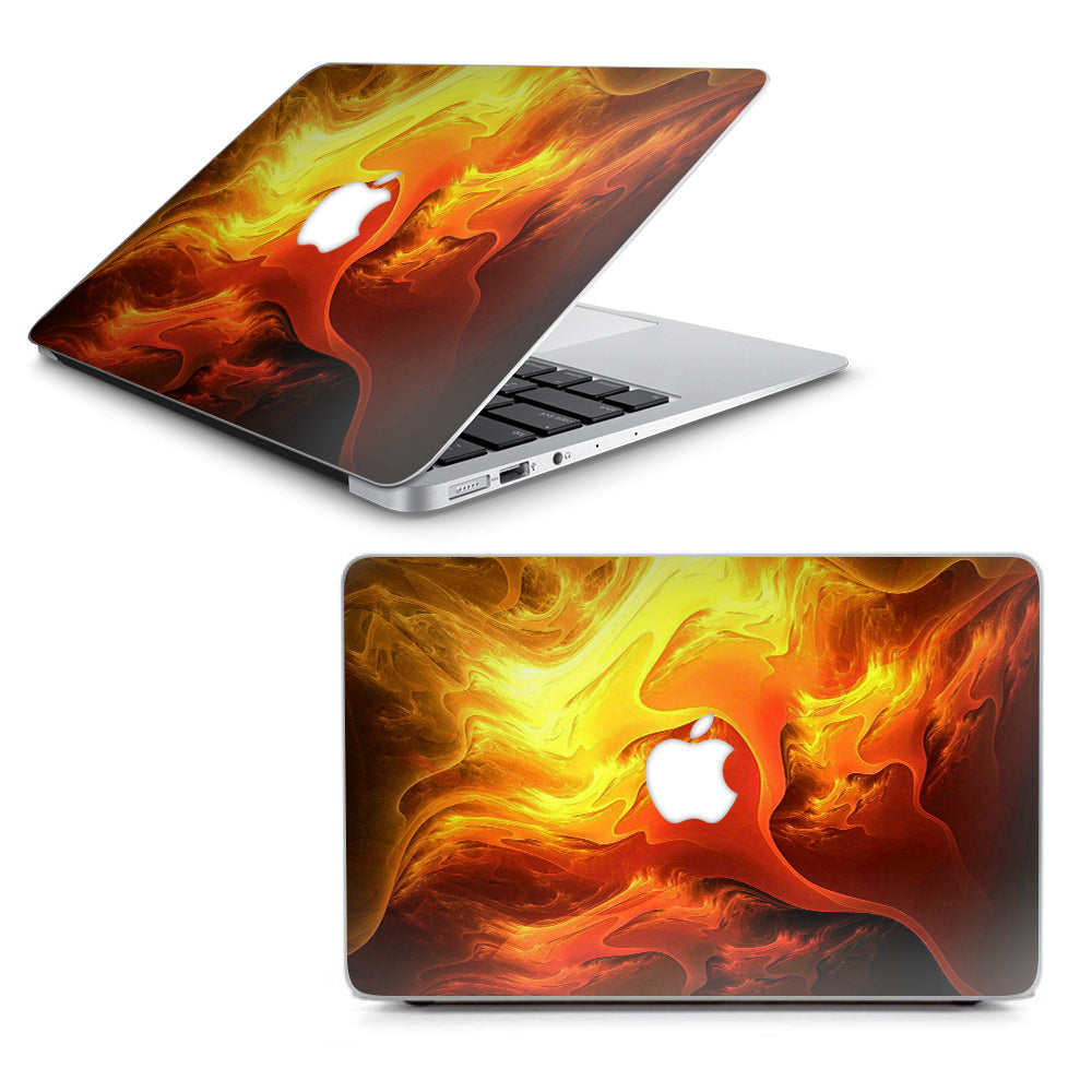  Fire Swirl Abstract Macbook Air 11" A1370 A1465 Skin