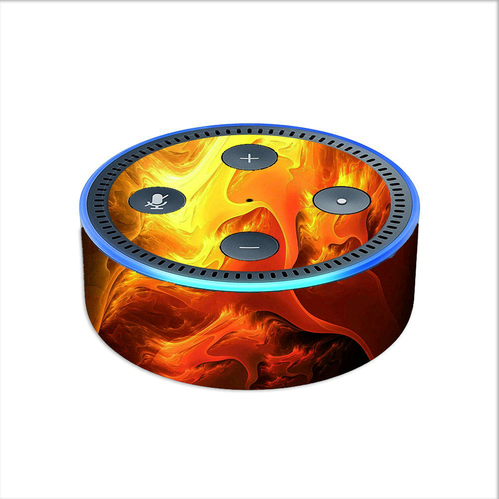  Fire Swirl Abstract Amazon Echo Dot 2nd Gen Skin