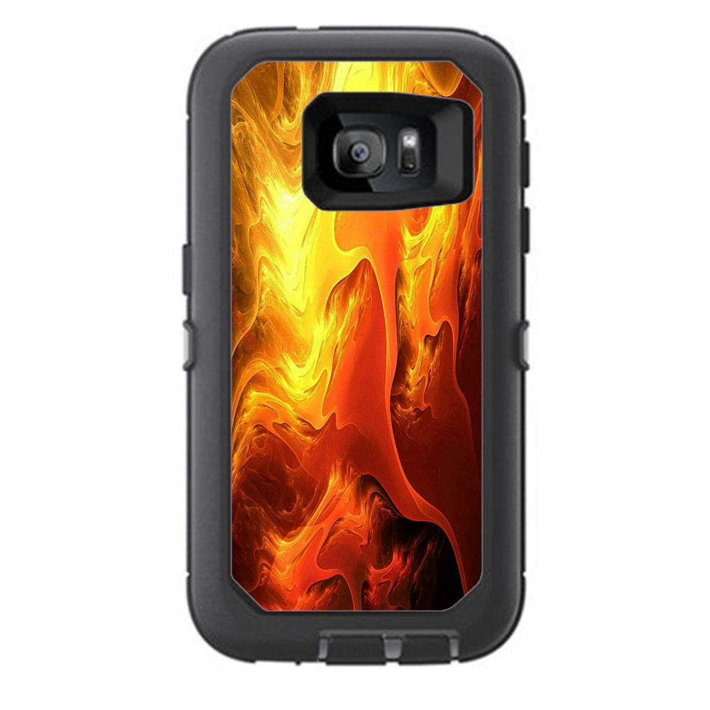  Fire Swirl Abstract Otterbox Defender Samsung Galaxy S7 Skin