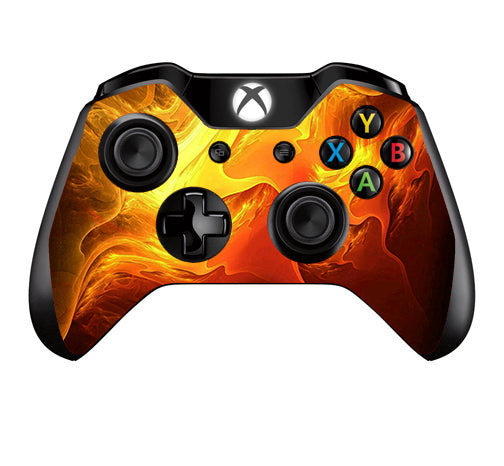  Fire Swirl Abstract Microsoft Xbox One Controller Skin