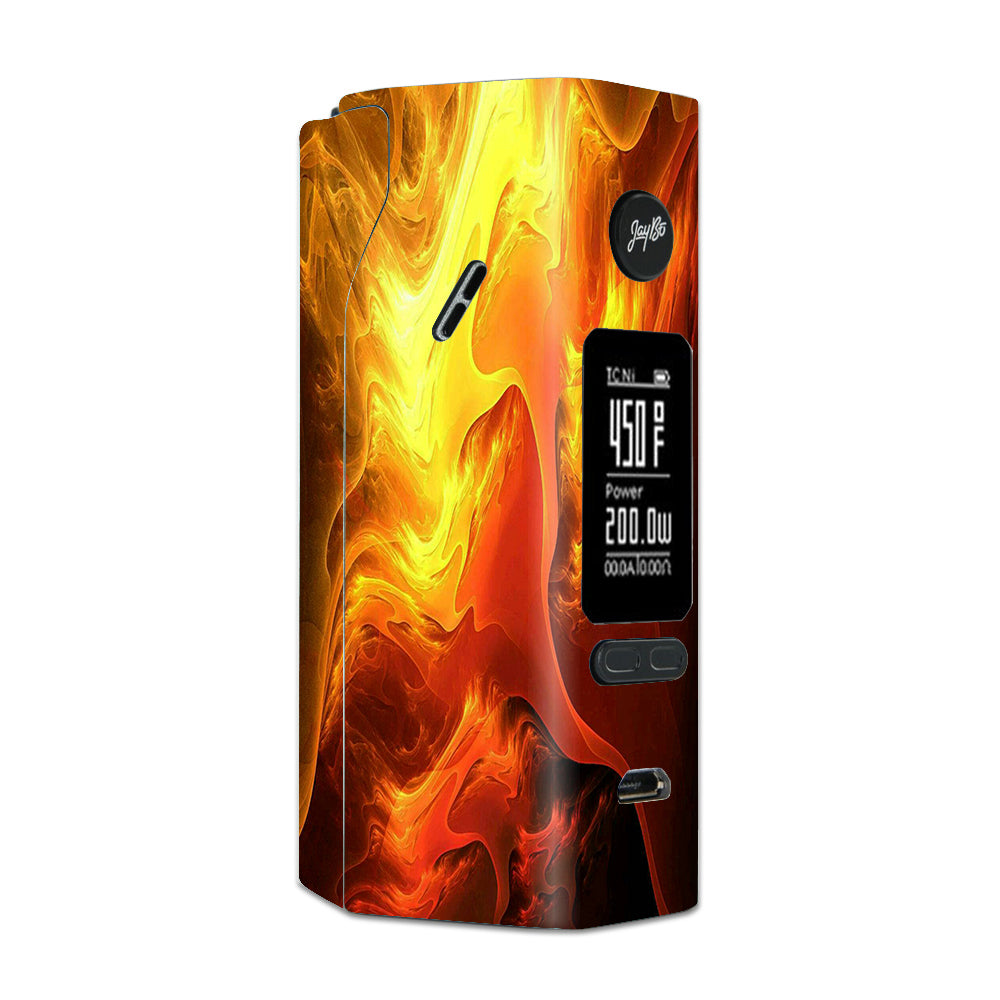  Fire Swirl Abstract Wismec Reuleaux RX 2/3 combo kit Skin