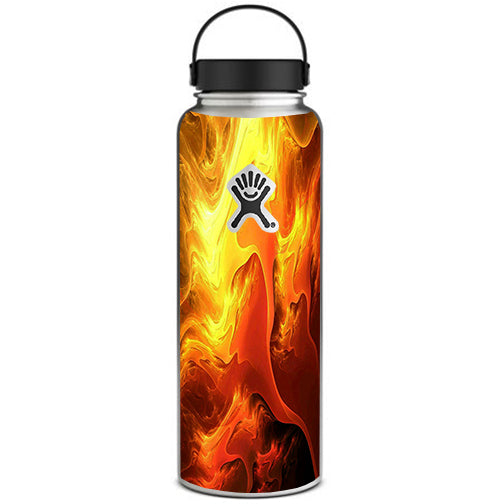  Fire Swirl Abstract Hydroflask 40oz Wide Mouth Skin