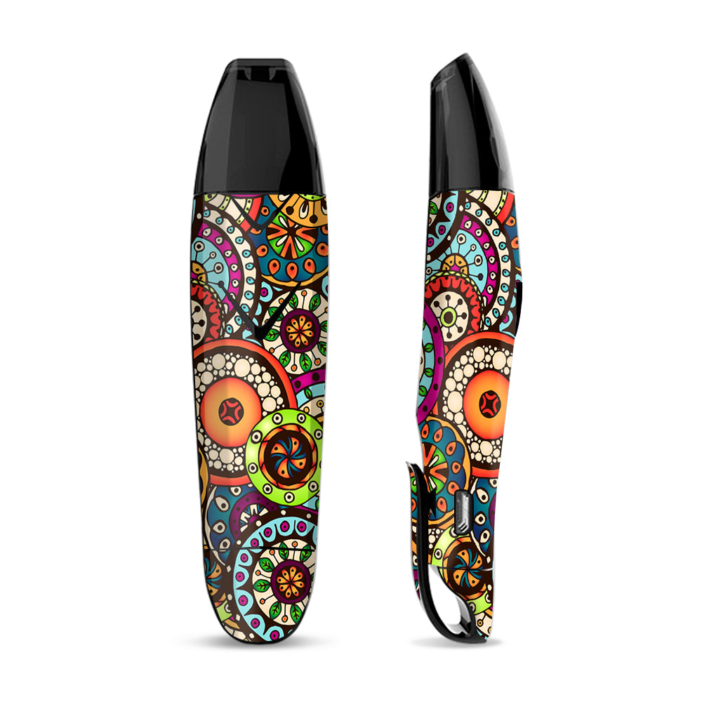 Skin Decal Vinyl Wrap for Suorin Vagon  Vape / Ethnic Circles Pattern