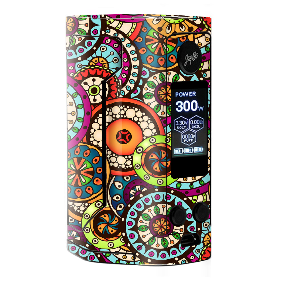  Ethnic Circles Pattern Wismec RX Gen 3 Skin