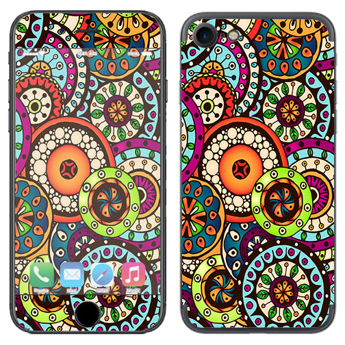  Ethnic Circles Pattern Apple iPhone 7 or iPhone 8 Skin