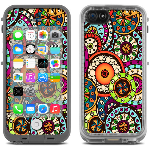  Ethnic Circles Pattern Lifeproof Fre iPhone 5C Skin