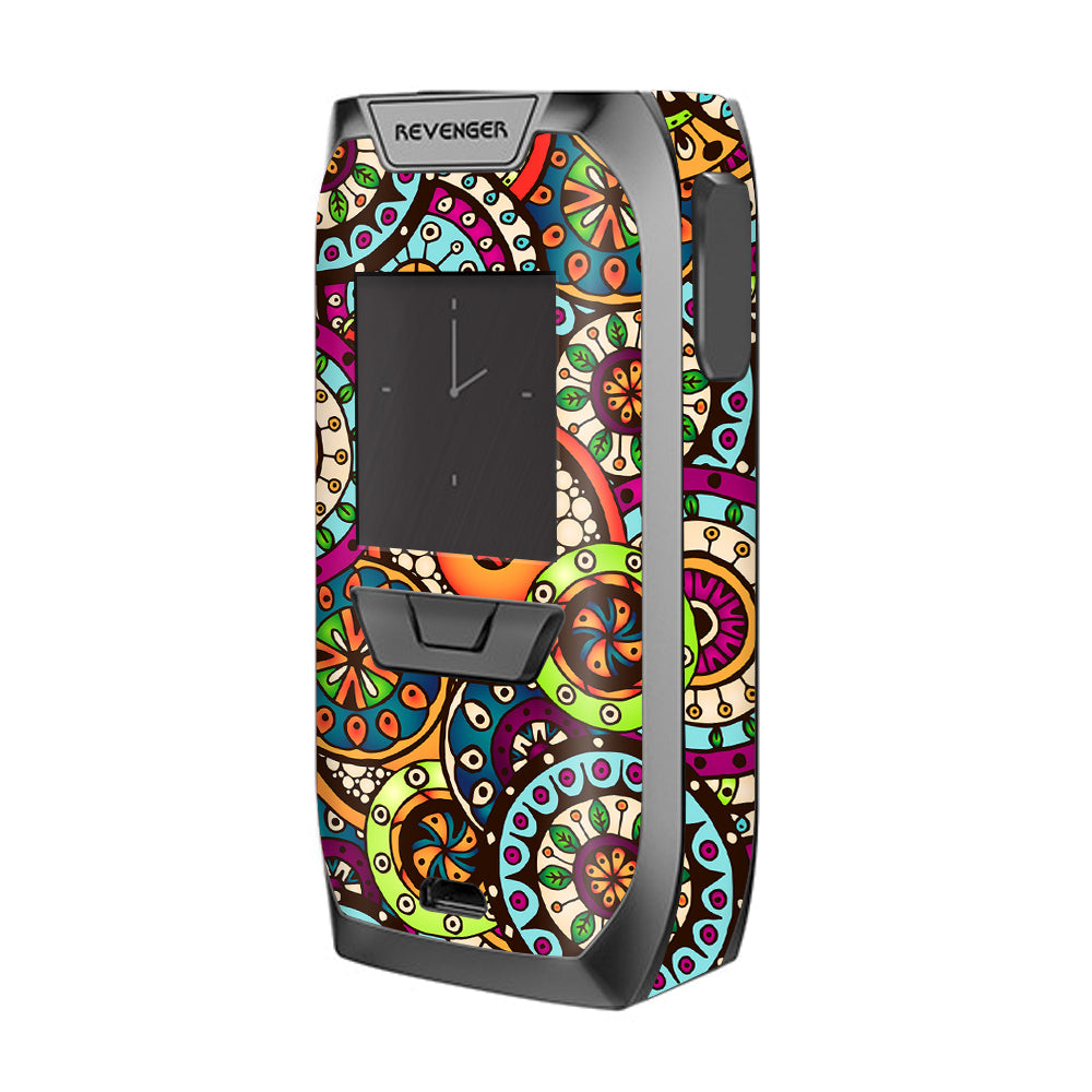  Ethnic Circles Pattern Vaporesso Revenger Skin