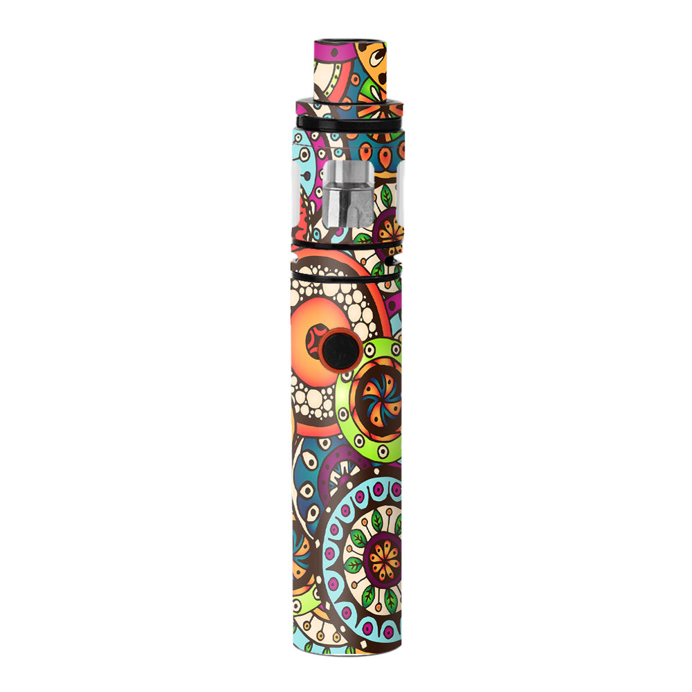  Ethnic Circles Pattern Smok Stick V8 Skin