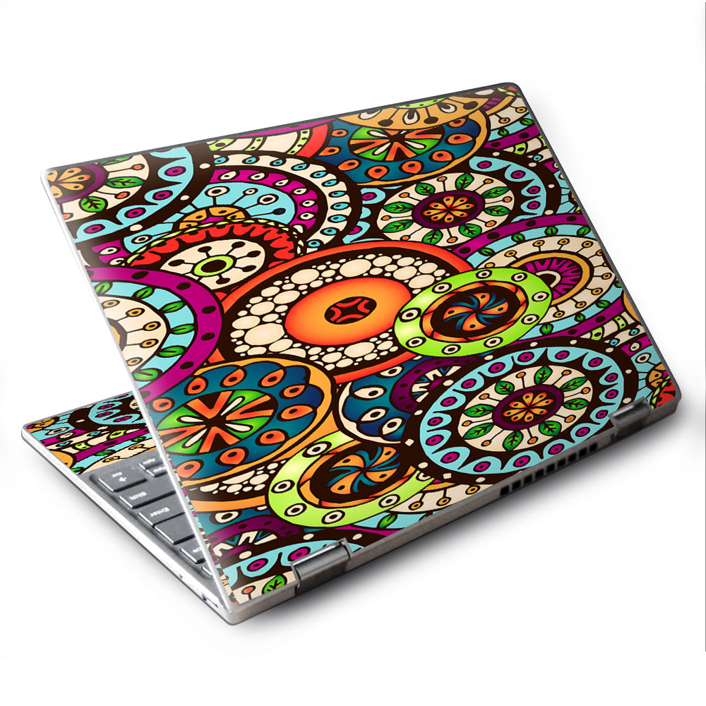  Ethnic Circles Pattern Lenovo Yoga 710 11.6" Skin