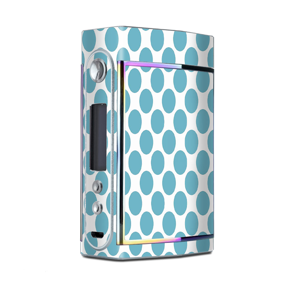  Teal Blue Polka Dots Too VooPoo Skin