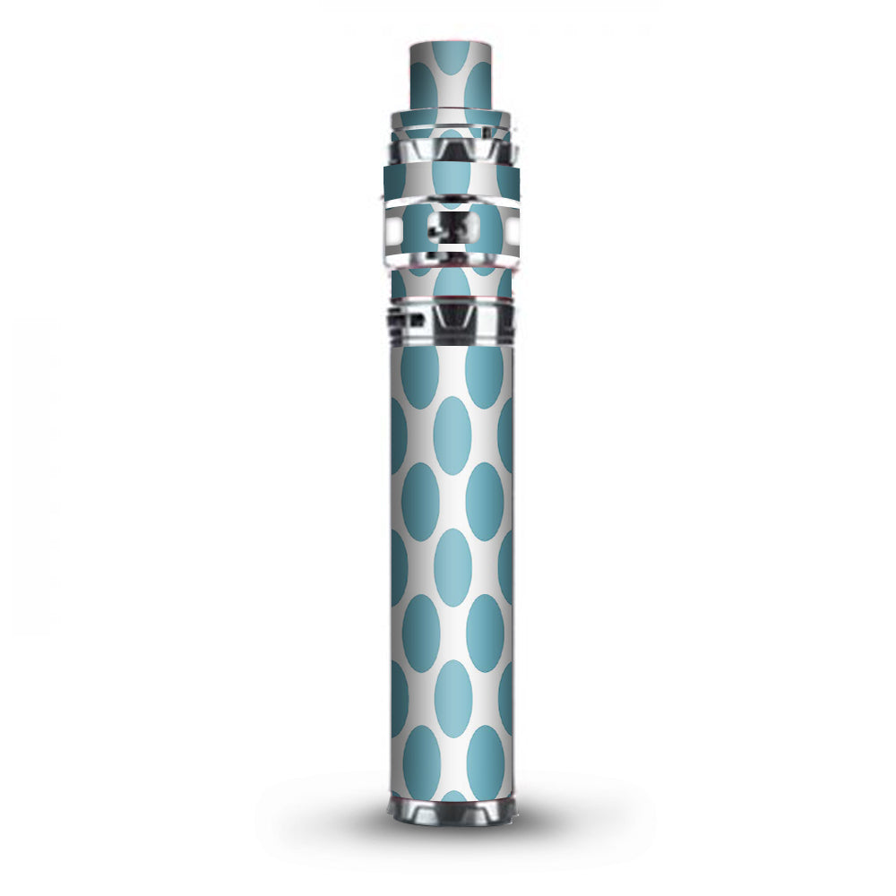  Teal Blue Polka Dots Stick Prince TFV12 Smok Skin