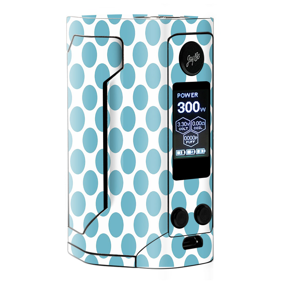  Teal Blue Polka Dots Wismec RX Gen 3 Skin