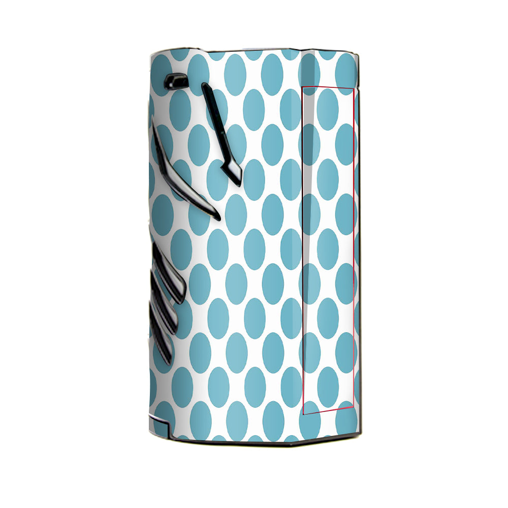  Teal Blue Polka Dots T-Priv 3 Smok Skin