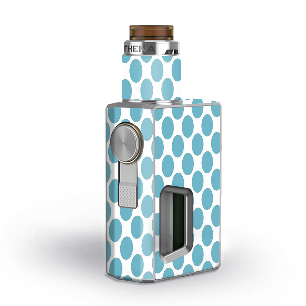  Teal Blue Polka Dots Geekvape Athena Squonk Skin