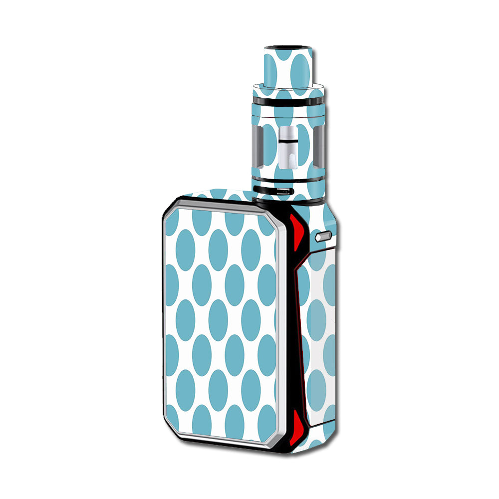  Teal Blue Polka Dots Smok G-Priv 220W Skin