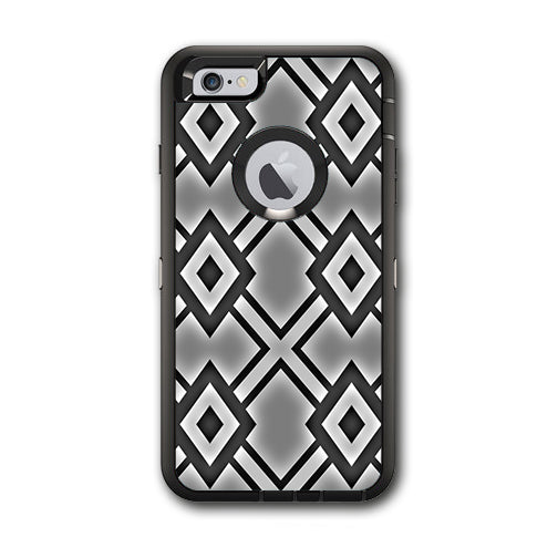  Diamond Grey Pattern Otterbox Defender iPhone 6 PLUS Skin