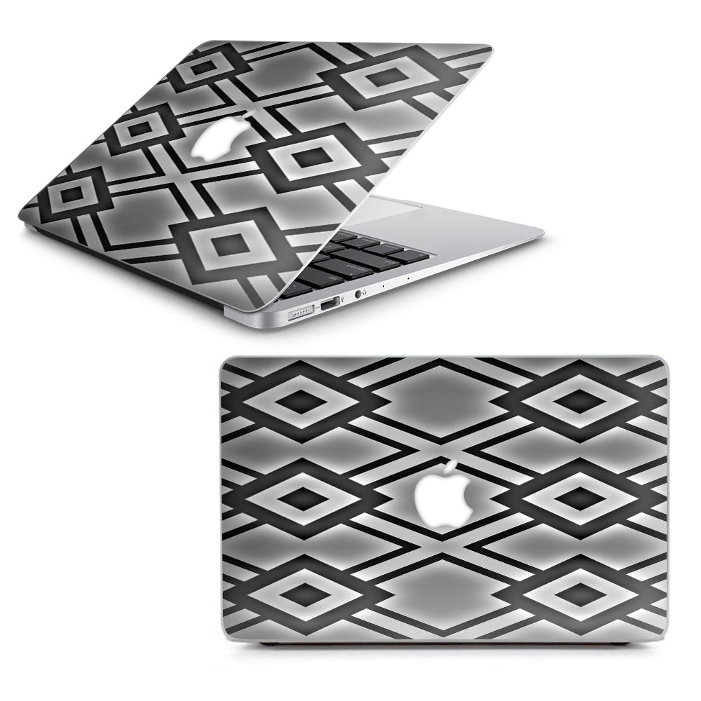  Diamond Grey Pattern Macbook Air 13" A1369 A1466 Skin