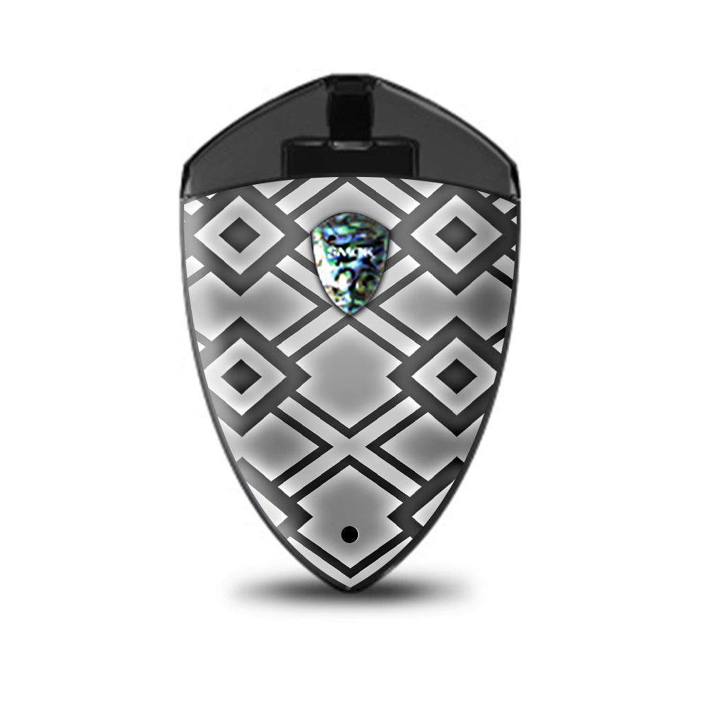  Diamond Grey Pattern Smok Rolo Badge Skin