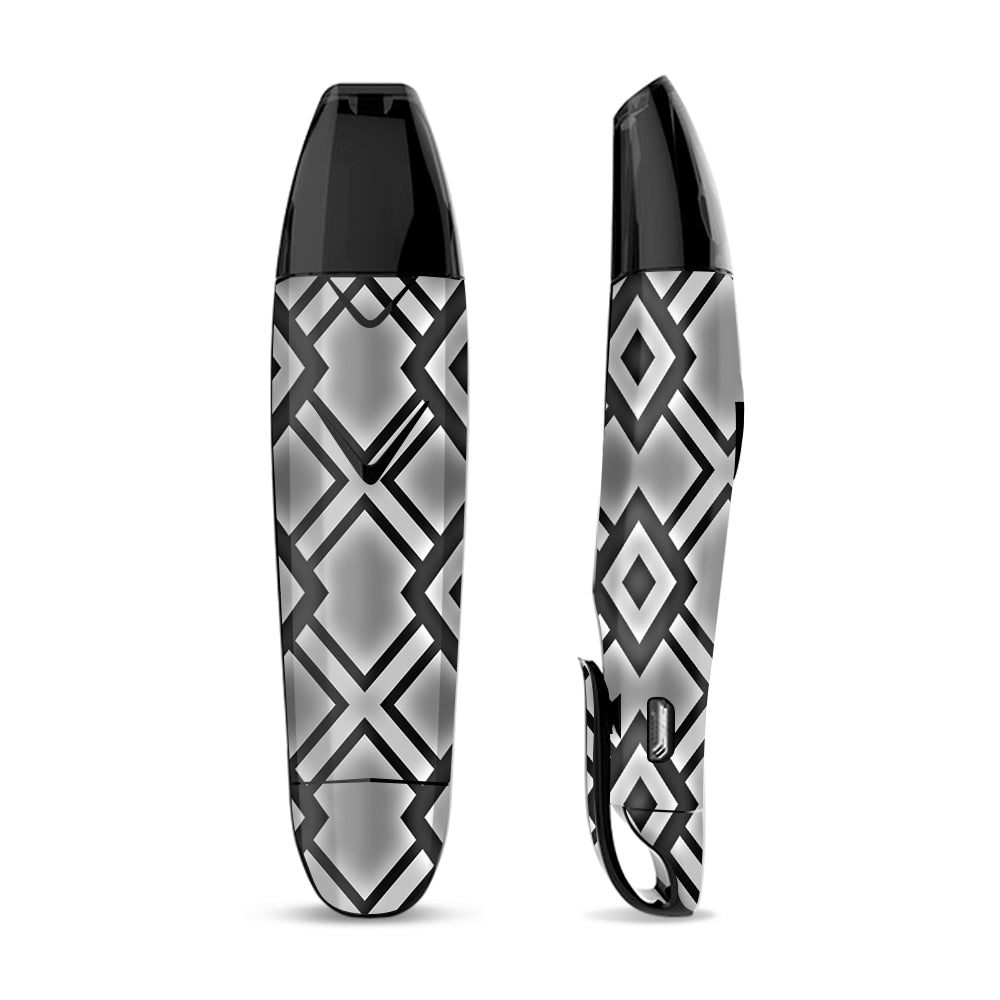 Skin Decal Vinyl Wrap for Suorin Vagon  Vape / Diamond Grey Pattern