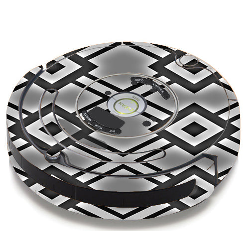  Diamond Grey Pattern iRobot Roomba 650/655 Skin