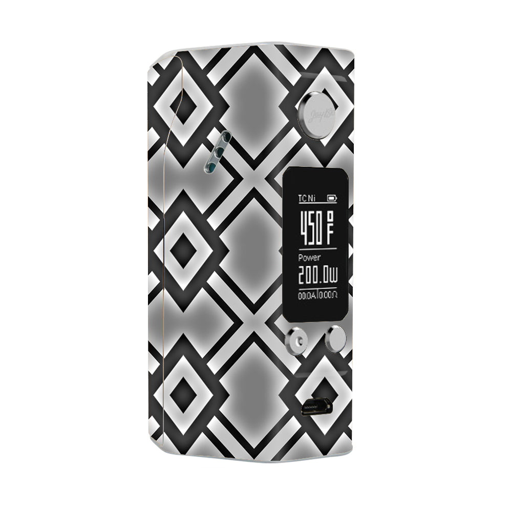  Diamond Grey Pattern Wismec Reuleaux RX200S Skin