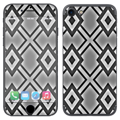  Diamond Grey Pattern Apple iPhone 7 or iPhone 8 Skin