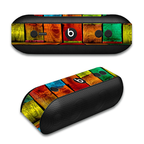  Colorful Wood Pattern Beats by Dre Pill Plus Skin