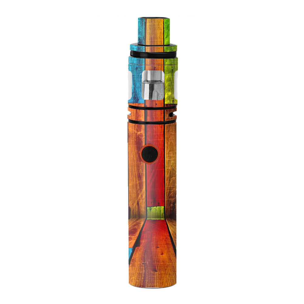  Colorful Wood Pattern Smok Stick V8 Skin