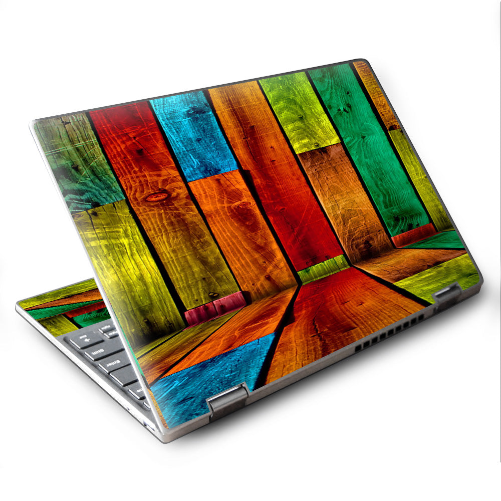  Colorful Wood Pattern Lenovo Yoga 710 11.6" Skin