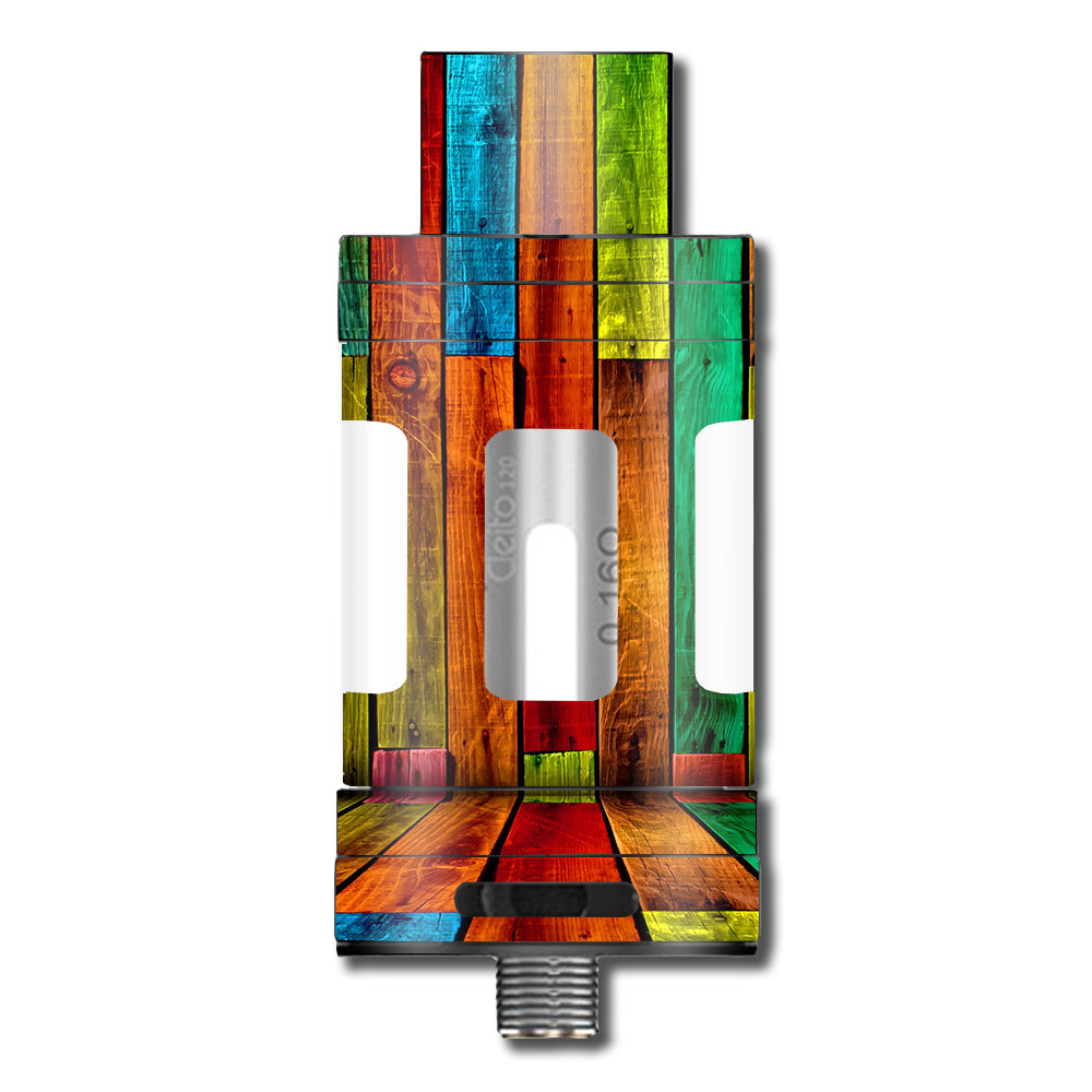  Colorful Wood Pattern Aspire Cleito 120 Skin