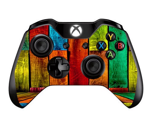  Colorful Wood Pattern Microsoft Xbox One Controller Skin