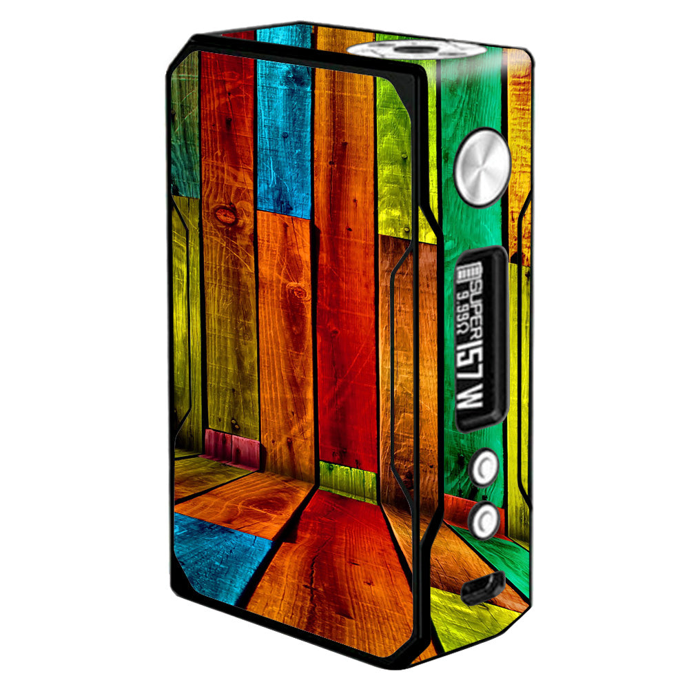  Colorful Wood Pattern Voopoo Drag 157w Skin