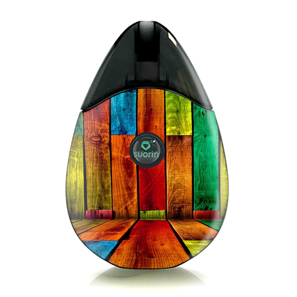  Colorful Wood Pattern Suorin Drop Skin