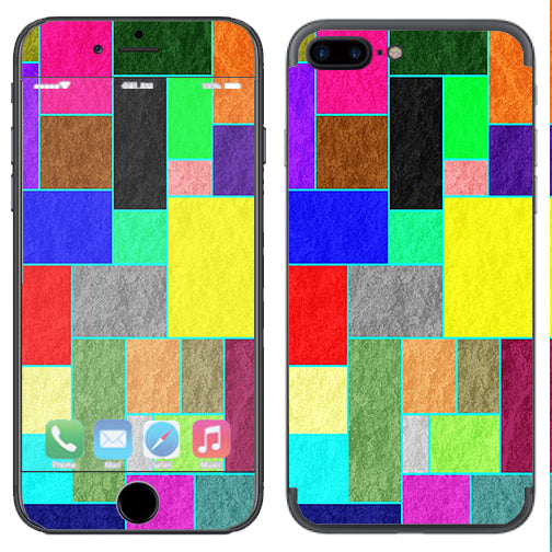  Colorful Squares Apple  iPhone 7+ Plus / iPhone 8+ Plus Skin