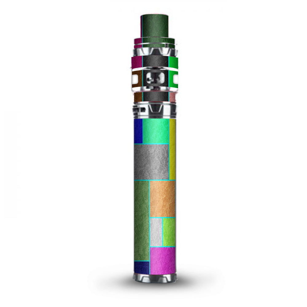  Colorful Squares Stick Prince TFV12 Smok Skin