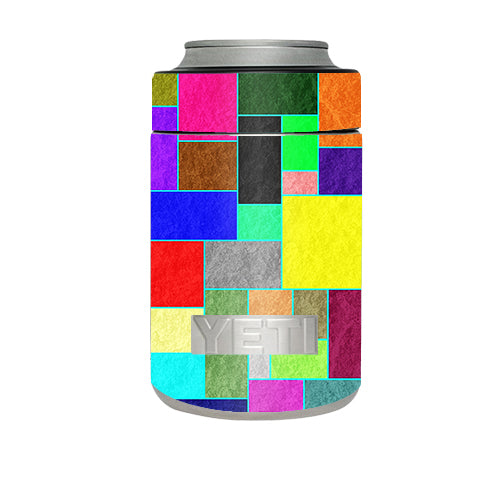  Colorful Squares Yeti Rambler Colster Skin