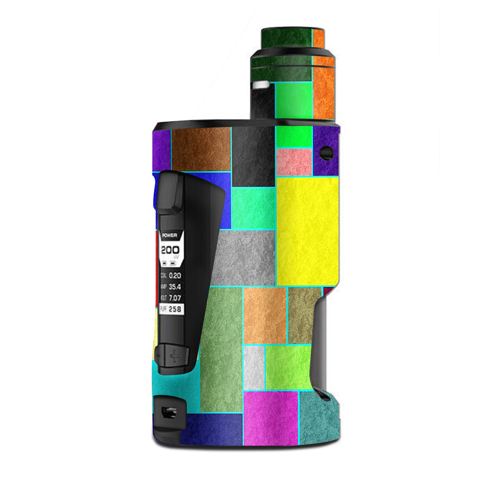  Colorful Squares G Box Squonk Geek Vape Skin